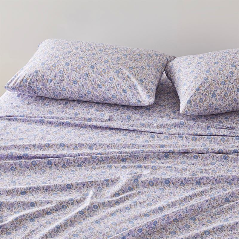 Ida Floral Lilac Printed Sheet Set