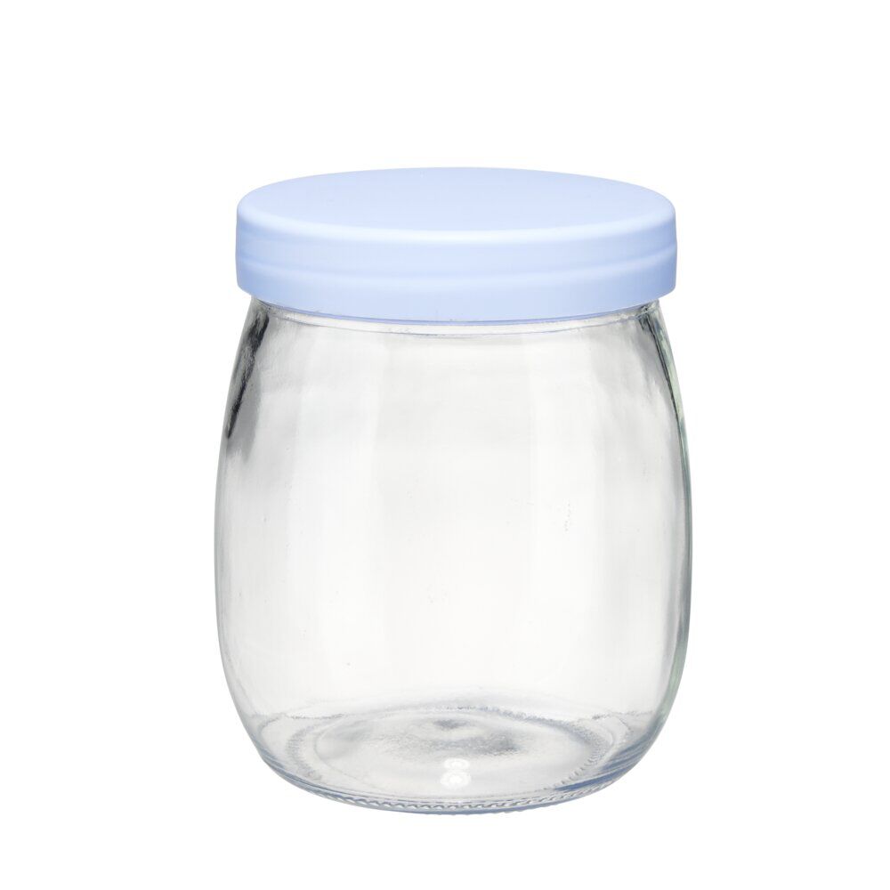Bocal alimentaire x4 verre couvercle plastique 700ml
