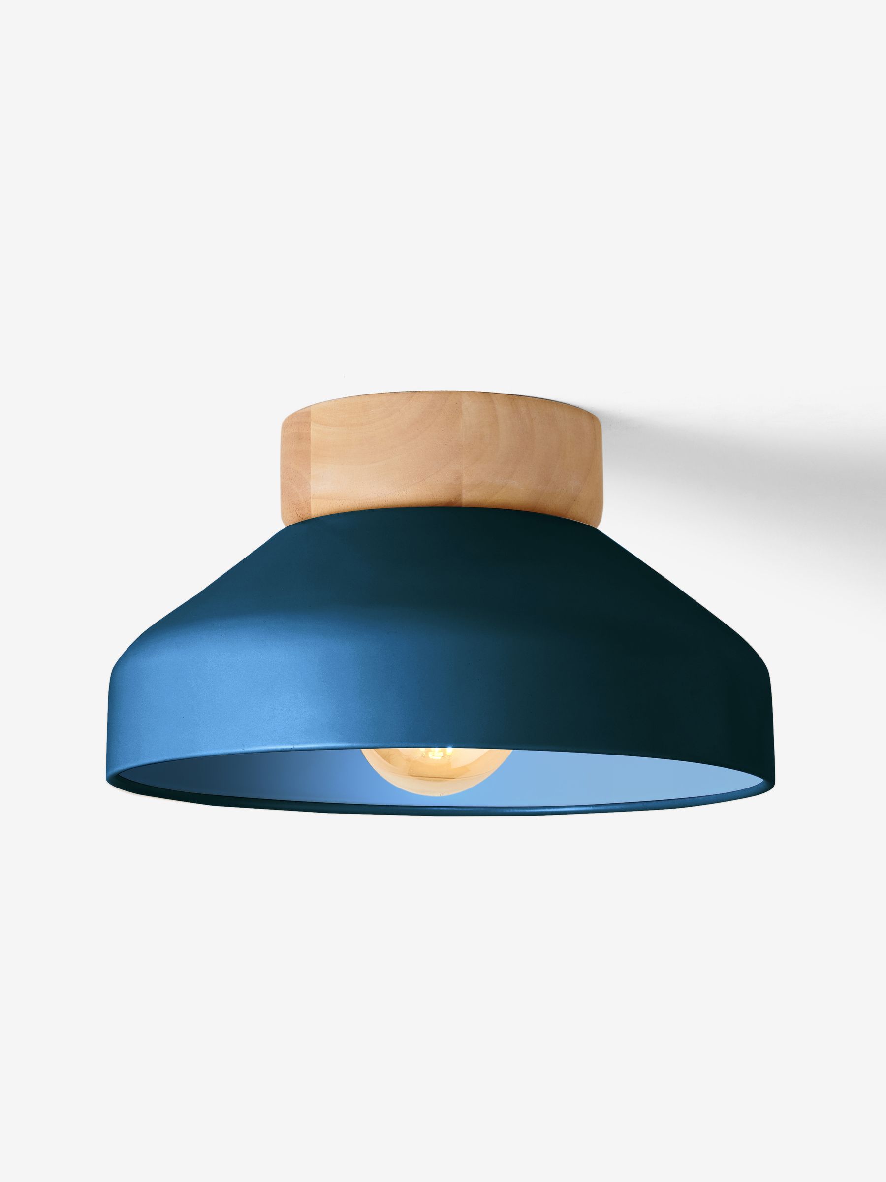 Navy Albert Flush Fitting Ceiling Light