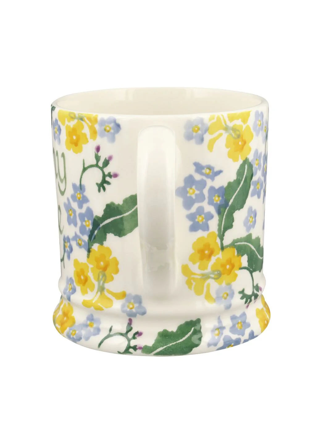 Personalised Forget Me Not & Primrose Large Mug