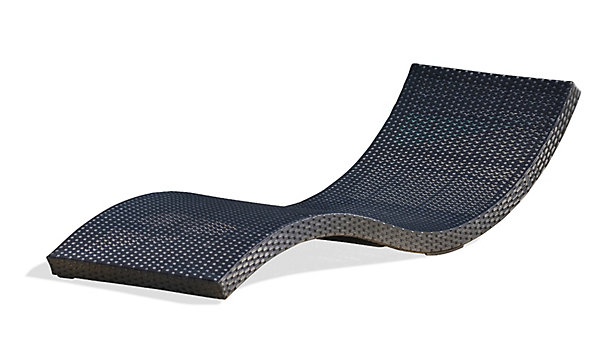 Bain de soleil Cancun résine tressée noir L.190 cm DCB Garden