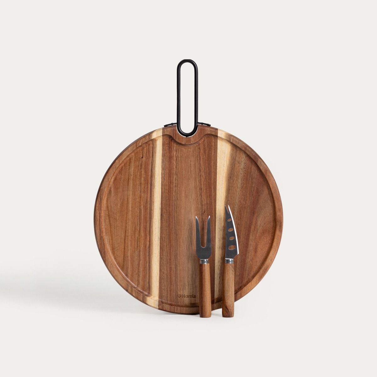 Deska MOOKA do serwowania z nożykami 3 el, 40,5 cm