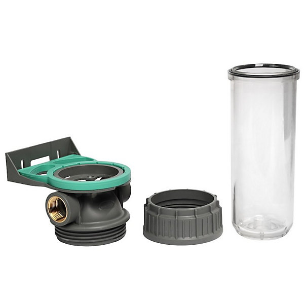 Filtre à eau simple 9' 3/4 3P   cartouche anti-odeurs filtration sous évier connexion 1'