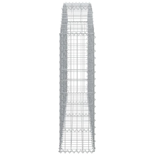 NNEVL Arched Gabion Basket 200x30x100/120 cm Galvanised Iron