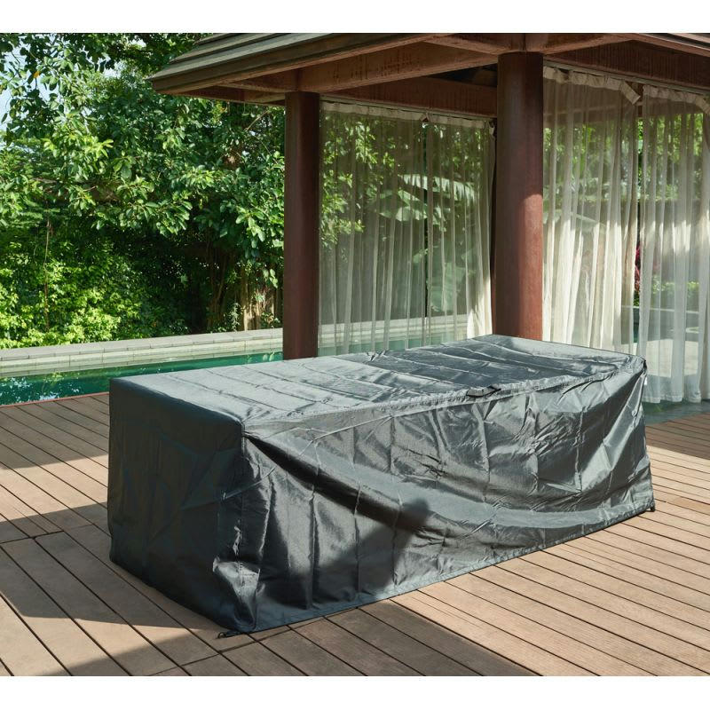 HOUSSE - Housse de protection pour ensemble repas 8 places noir