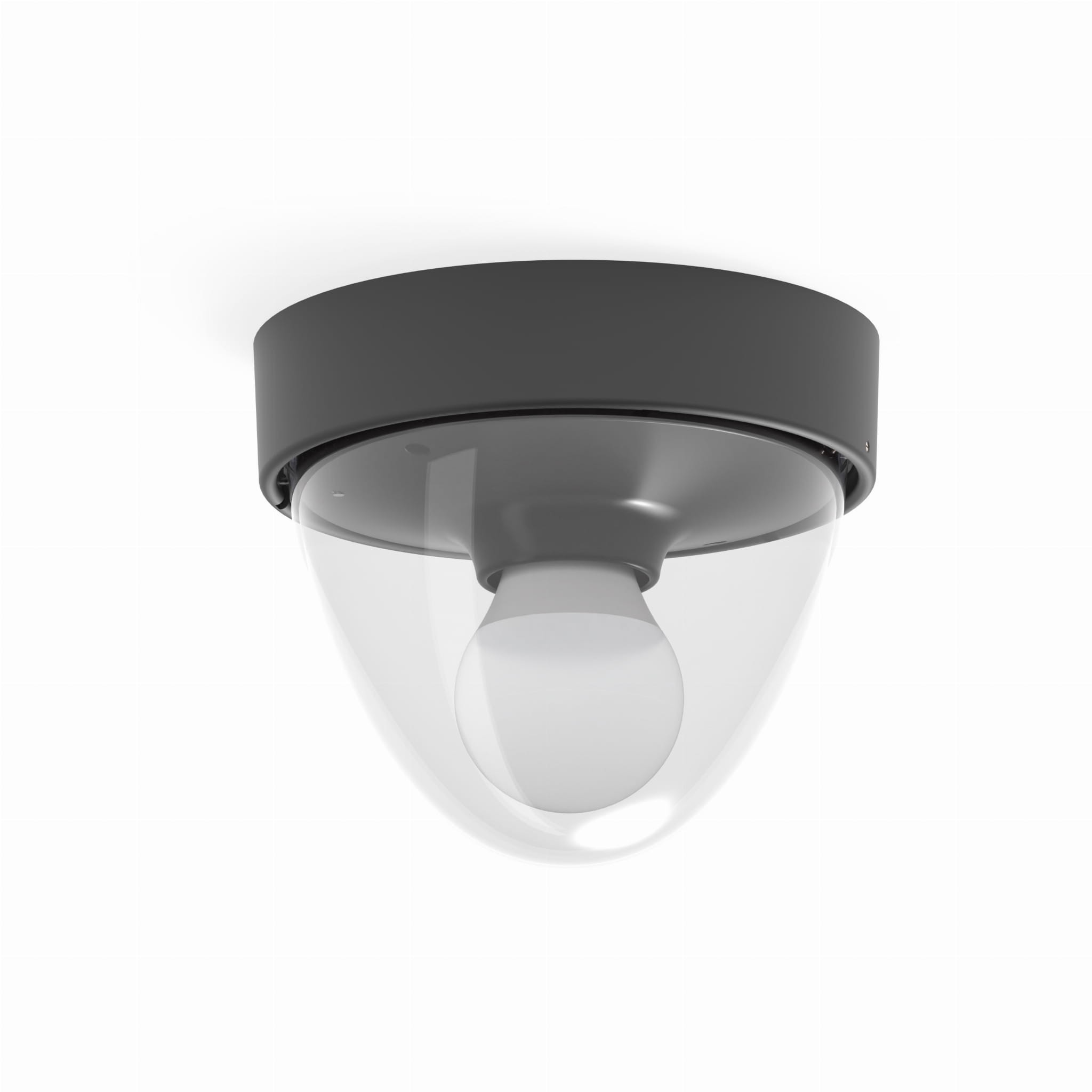 Plafonczarno-przezroczysty okrągły 17cm NOOK 1xE27x40W IP44 Nowodvorski