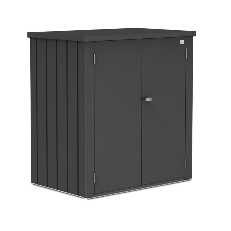 Armoire de terrasse Romeo gris foncé 1,32 x 0,87 x 1,4 m BIOHORT