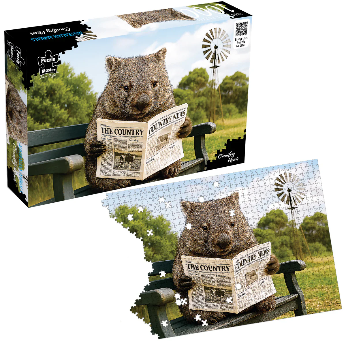 1000 Piece Jigsaw Puzzle, Puzzle Master Wombat News