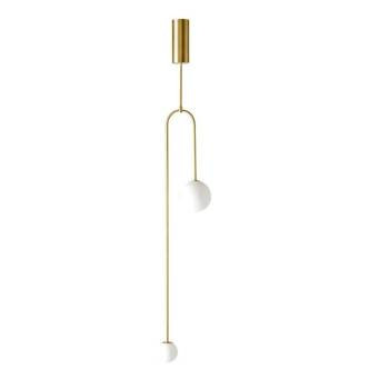 Lampa wisząca Loop złota 123 cm