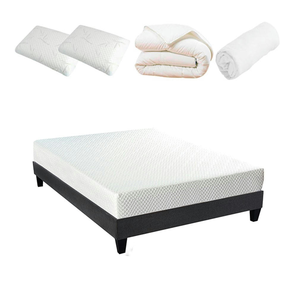 ABSOLU - Ensemble  180x200  Matelas + Sommier + Accessoires
