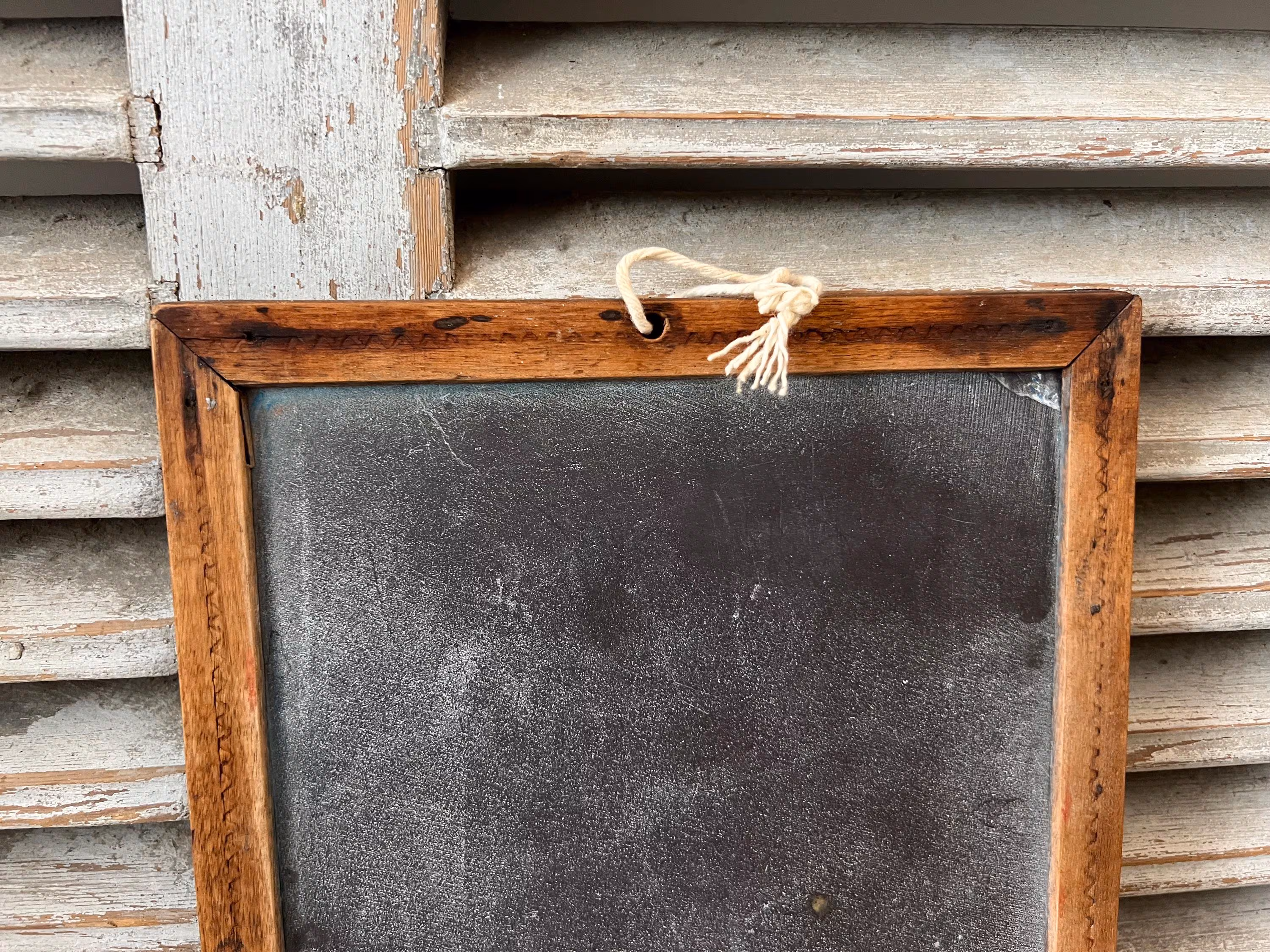 Antique vintage English school slate - vintage chalkboard #4
