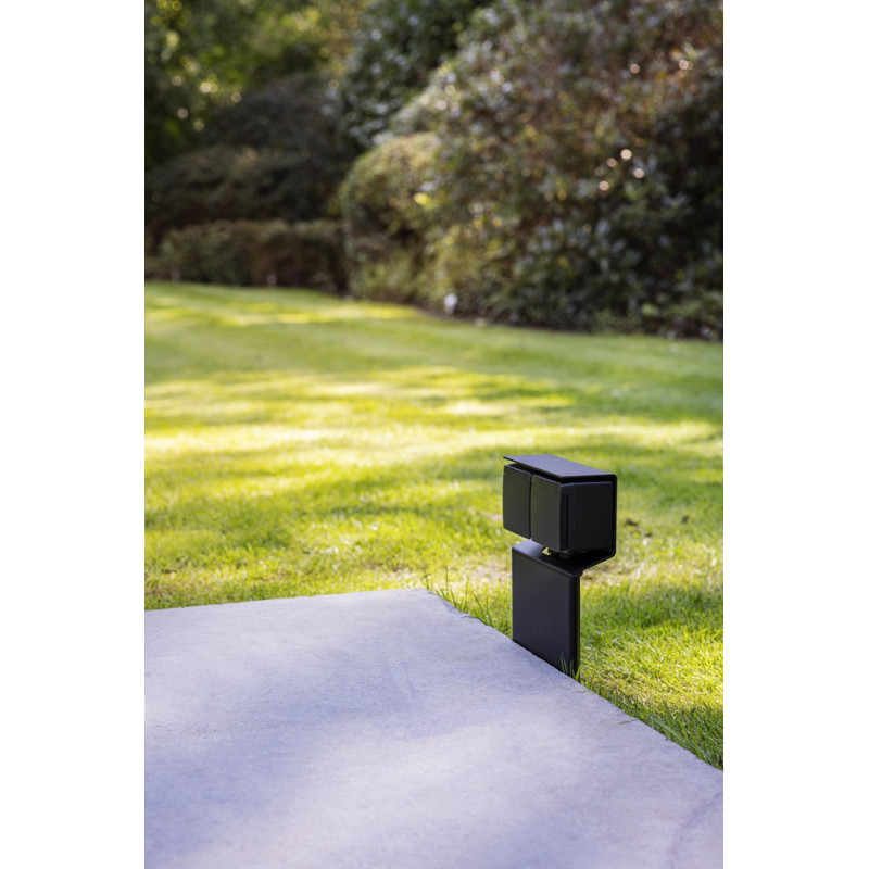 Borne de jardin Hydro Essential 2 prises noire NIKO