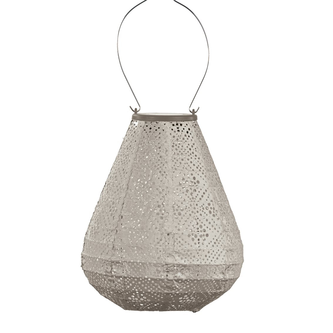 Lumiz solar lampion - topaze tulip - 20 cm - licht taupe