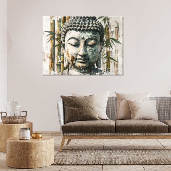 Obraz do salonu sypialni biura, Harmonia Budda Zen Spa Bambus 30x20