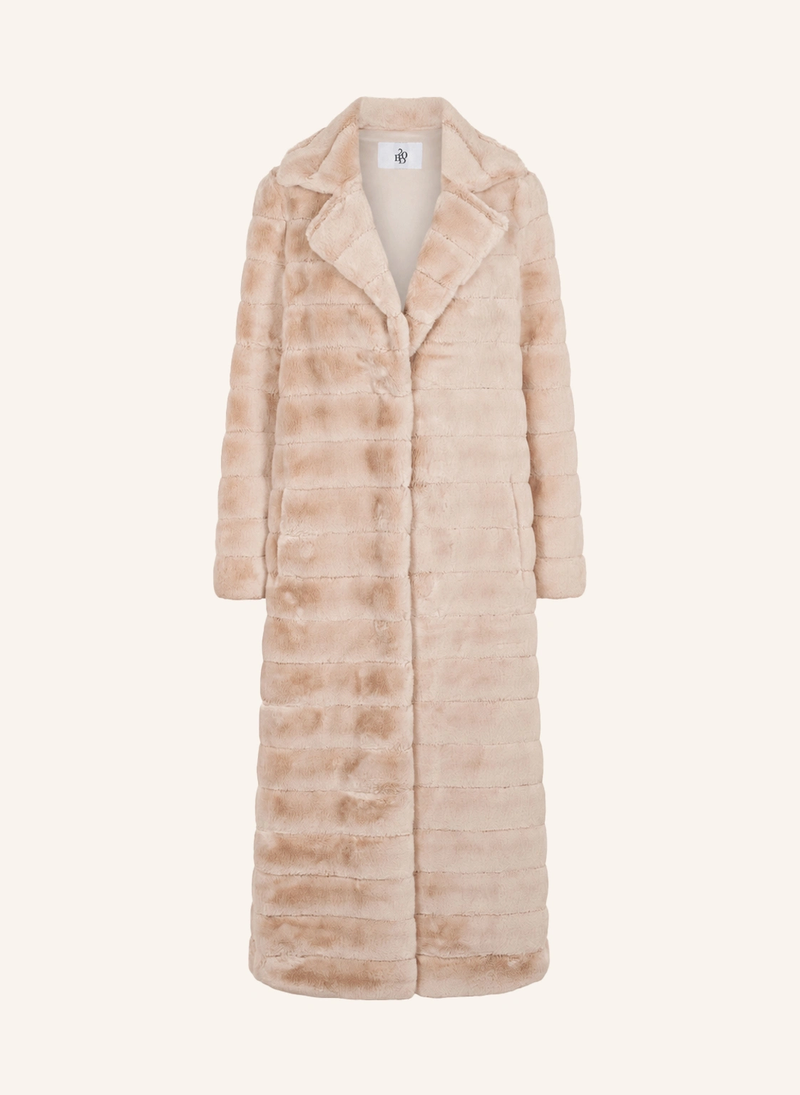 AMERICANDREAMS Faux Fur Coat Long Bailey