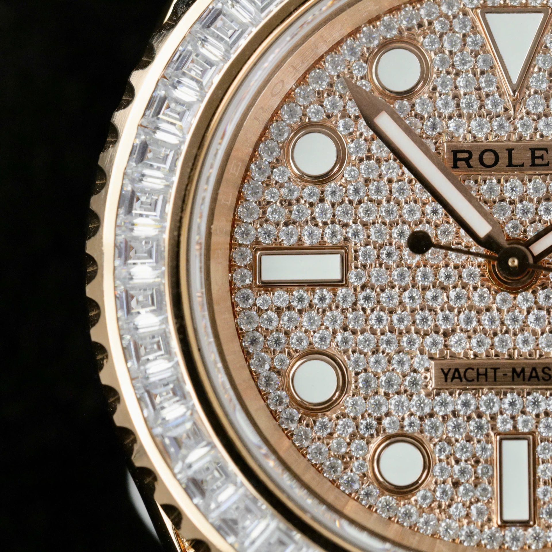 Rolex Yacht-Master RG Plated Diamond Dial 40mm Oysterflex Super Clone