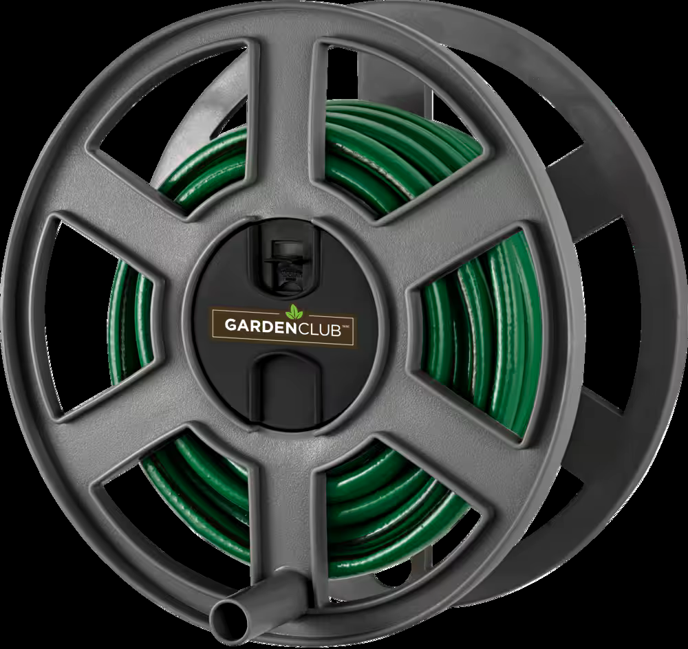 Garden Club Removable Wall Mount Garden Hose Reel, 100-ft