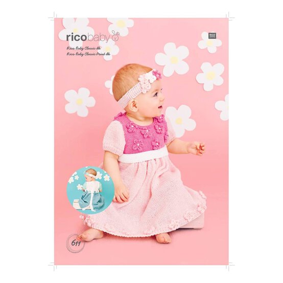 Rico Baby Classic DK Hat and Headband Digital Pattern 611