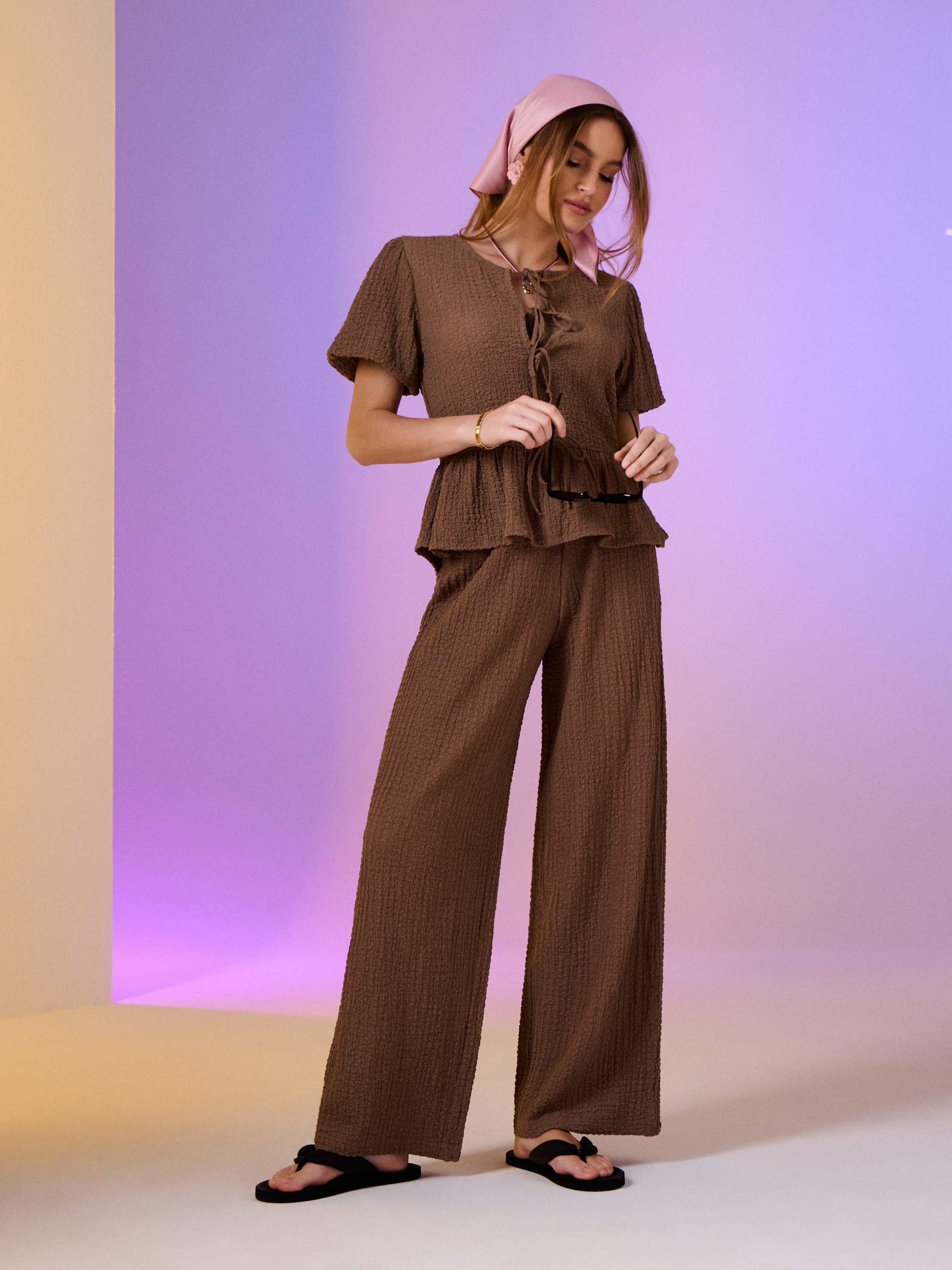 Spodnie wide leg