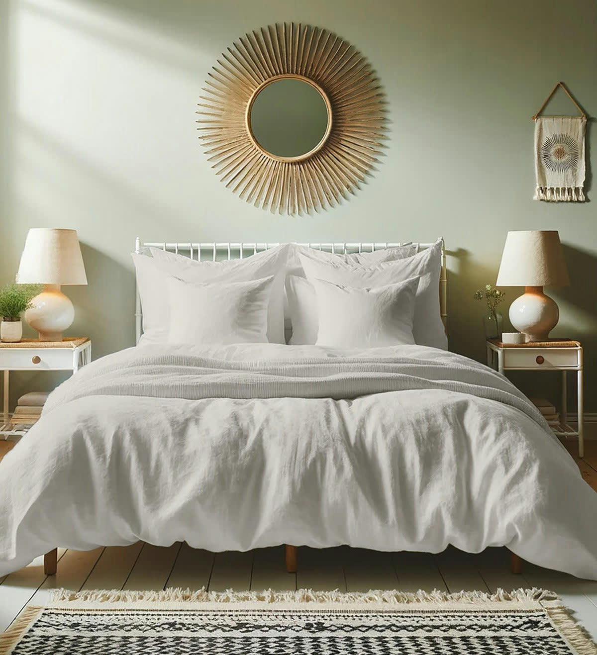 HORTENSE - Housse de couette lin lavé  240x220 gris clair