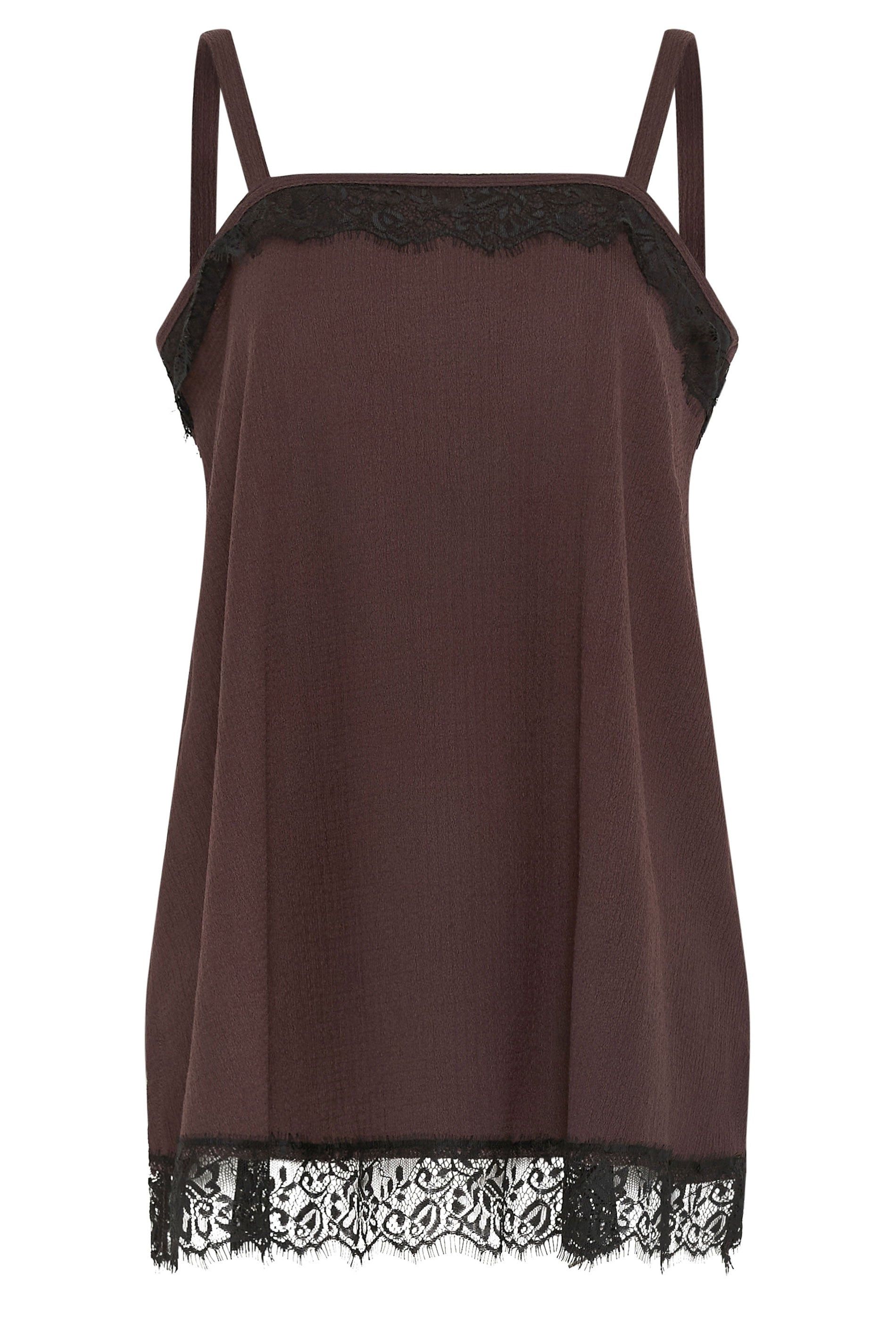 Yours Lace Detail Vest Top