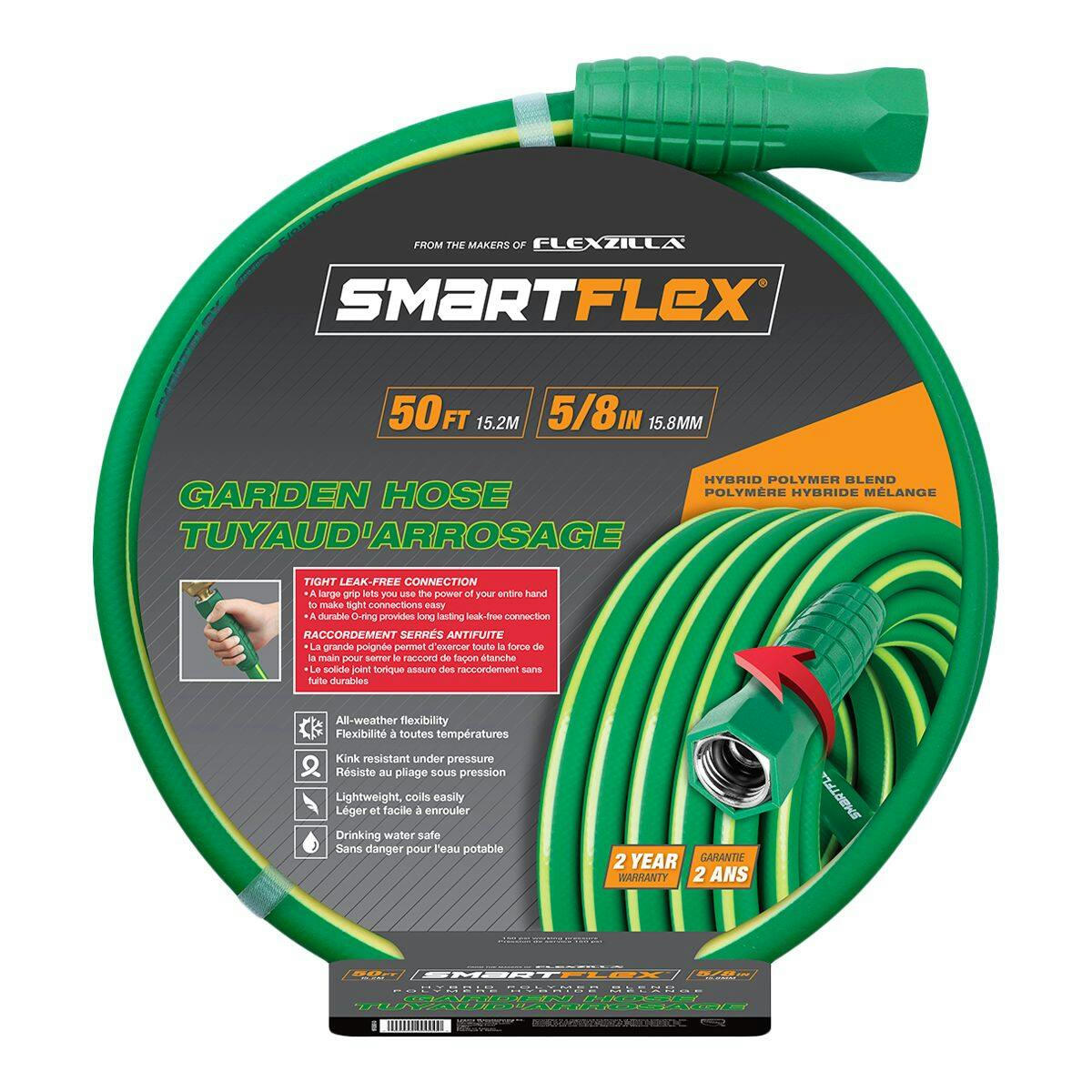 SmartFlex All-Weather Garden Hose, 5/8-in x 50-ft