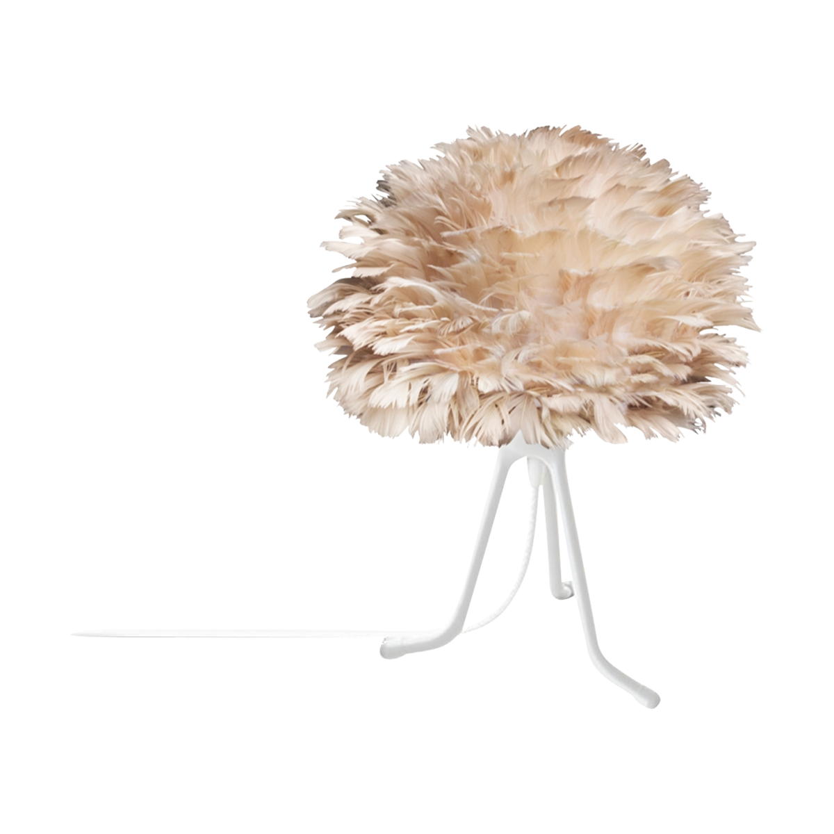 Umage Eos Micro tafellamp light brown - verstelbare tafelstandaard wit - 22