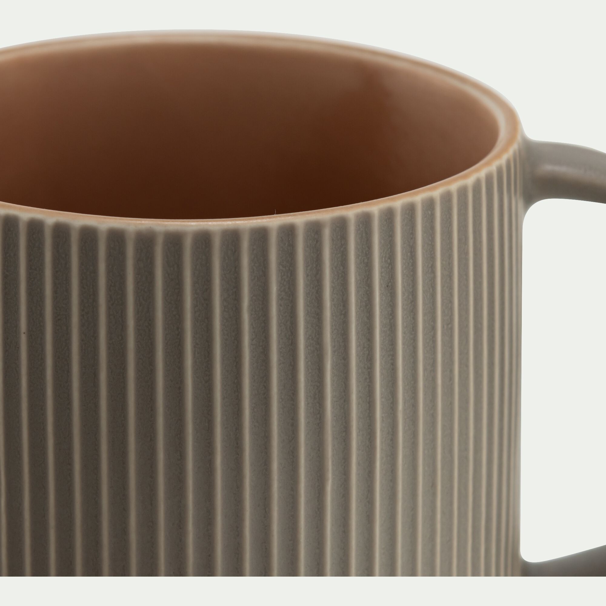 SIENNA - Mug en grès 65cl - brun café