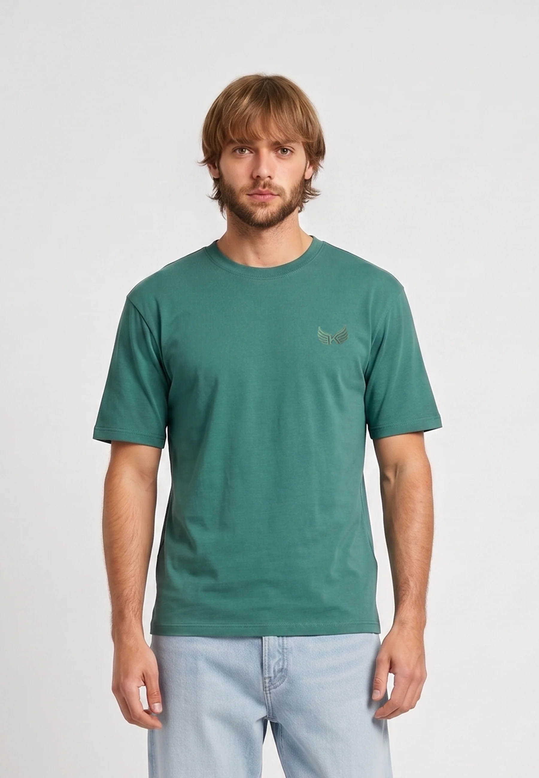 T-shirt vert en coton RIFT