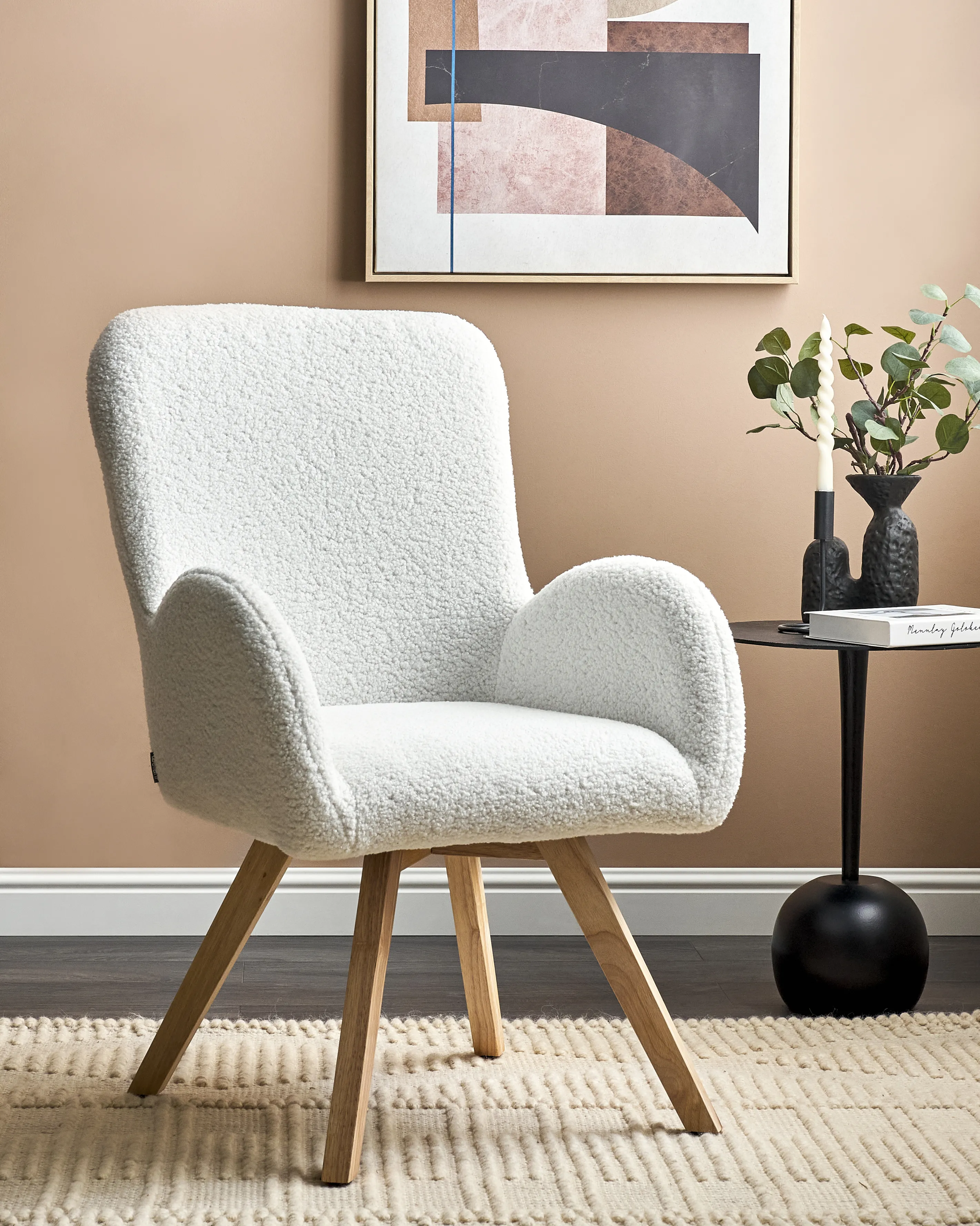 Armchair BJARN Boucle White