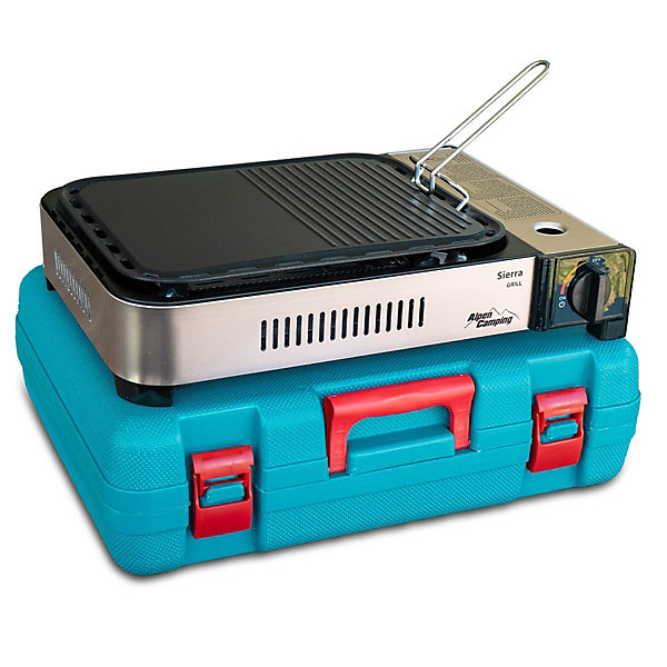 Barbecue grill Plancha gaz 2100W Piezo Haute Qualité   Mallette de transport ALPEN