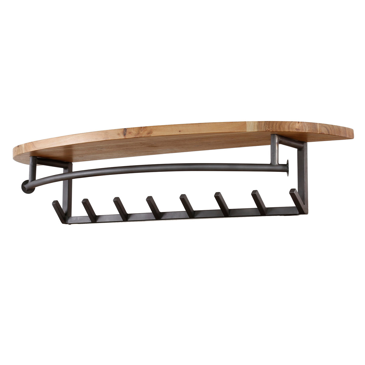 Giga Meubel Kapstok Round - Acaciahout - 8-Haken - 100x30x20cm