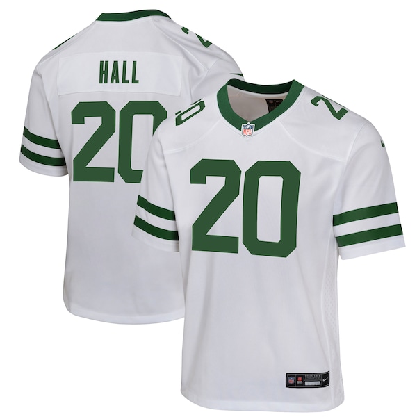 Breece Hall New York Jets Nike Youth Game Jersey - Legacy White/Black/Green