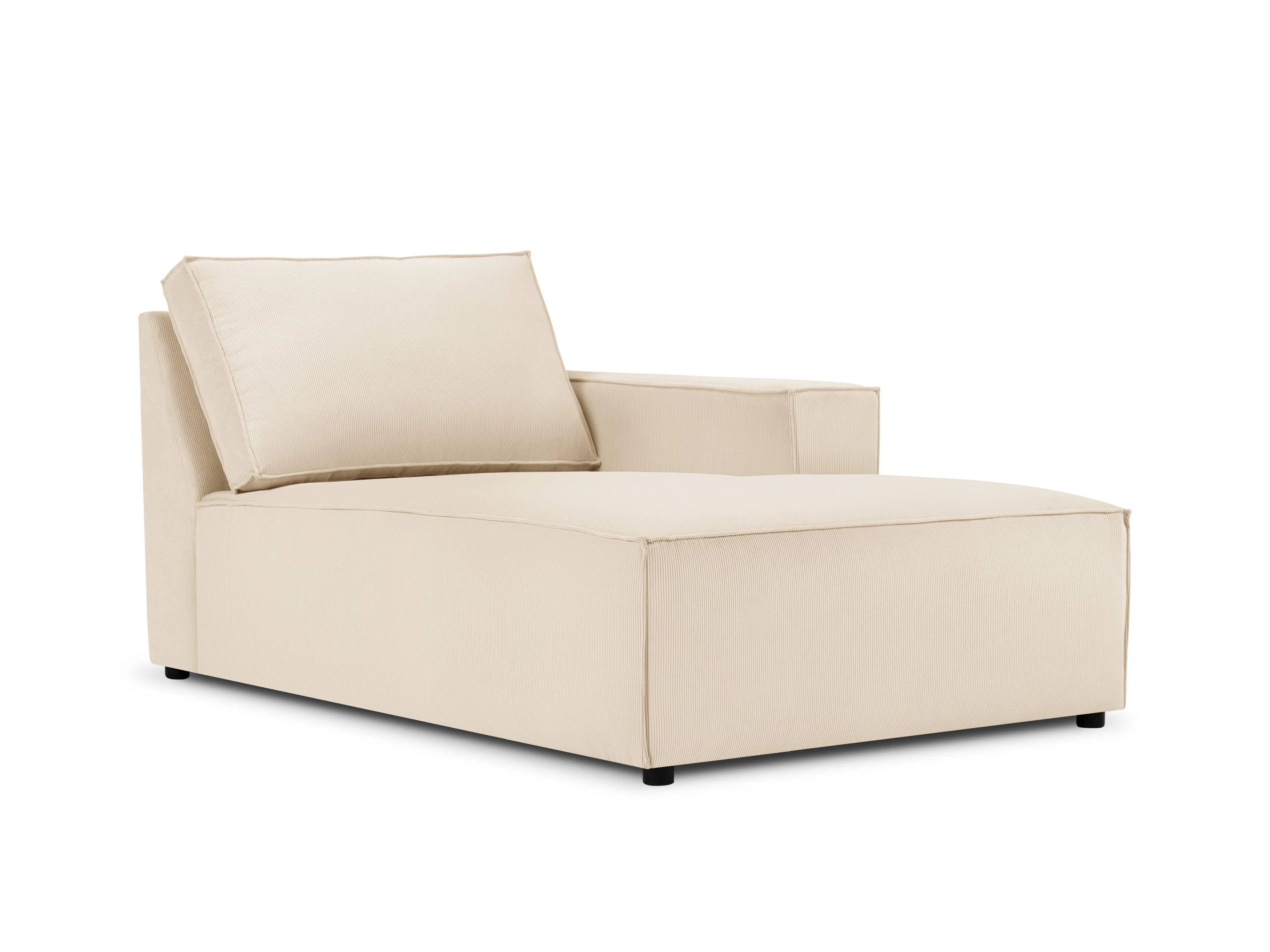 Chaise Longue Carlo rechts ribstof