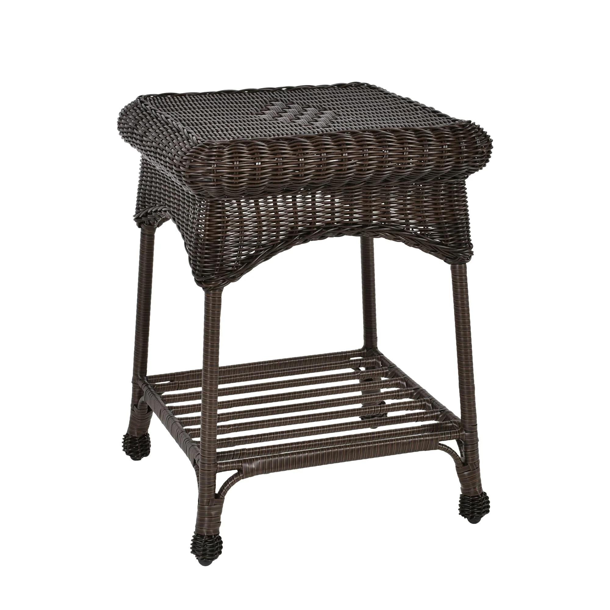Outdoor Wicker Patio End Table