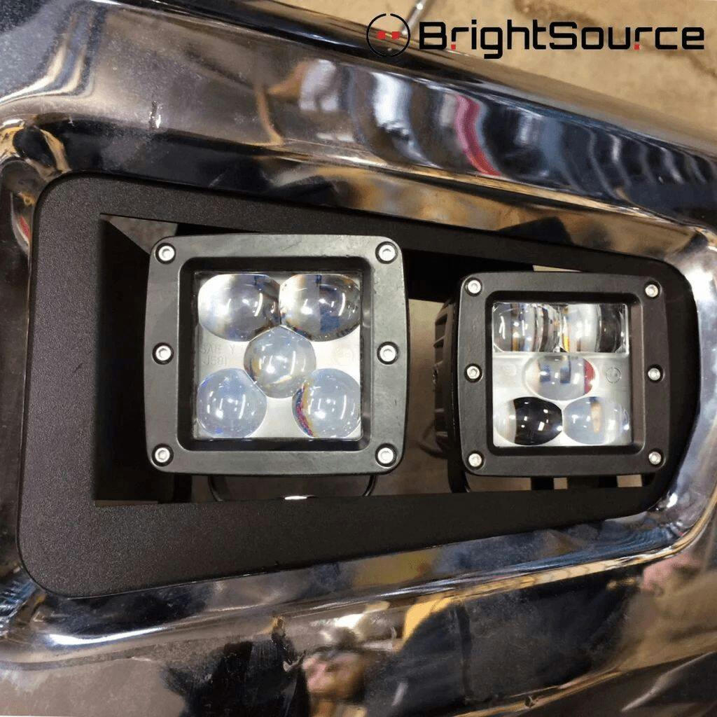 BrightSource Cube Light Kit, SAE/DOT Fog, Yellow, 3-in