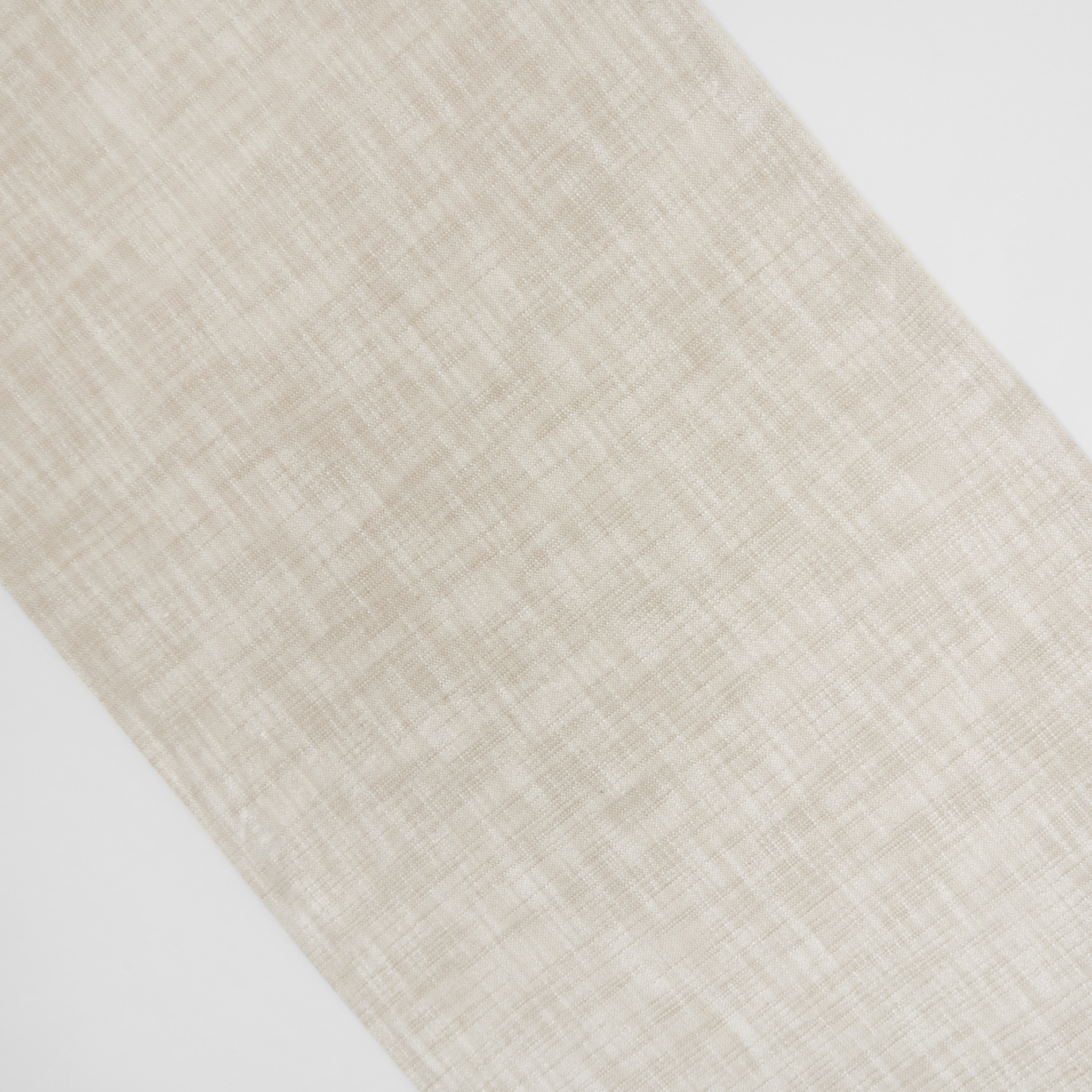 Runner puro cotone fiammato tinta unita