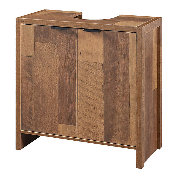 Meuble sous lavabo Namsskogan 60 x 60 x 30 cm effet noyer noir en.casa