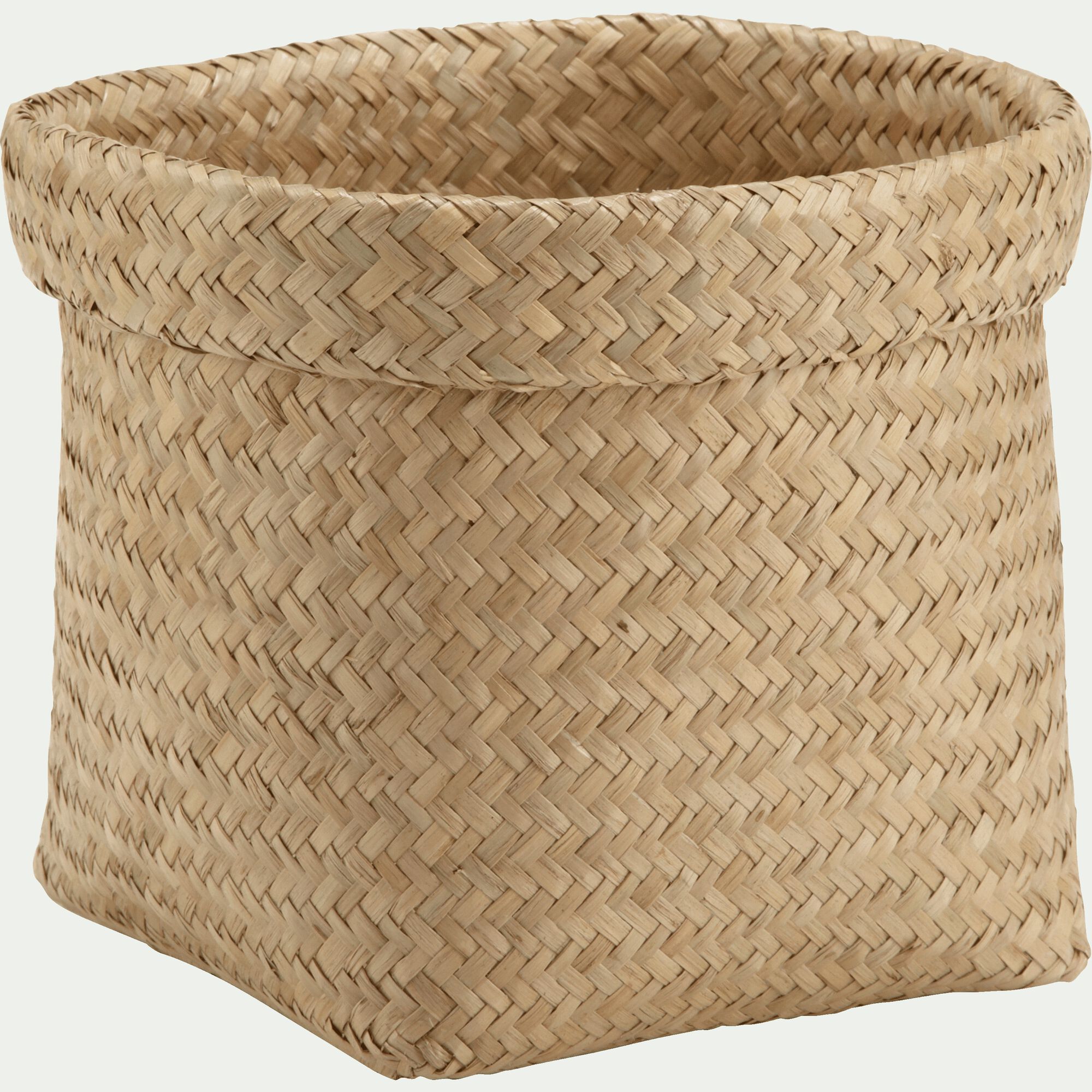 NOU - Panier en jonc de mer - naturel H18xD24cm