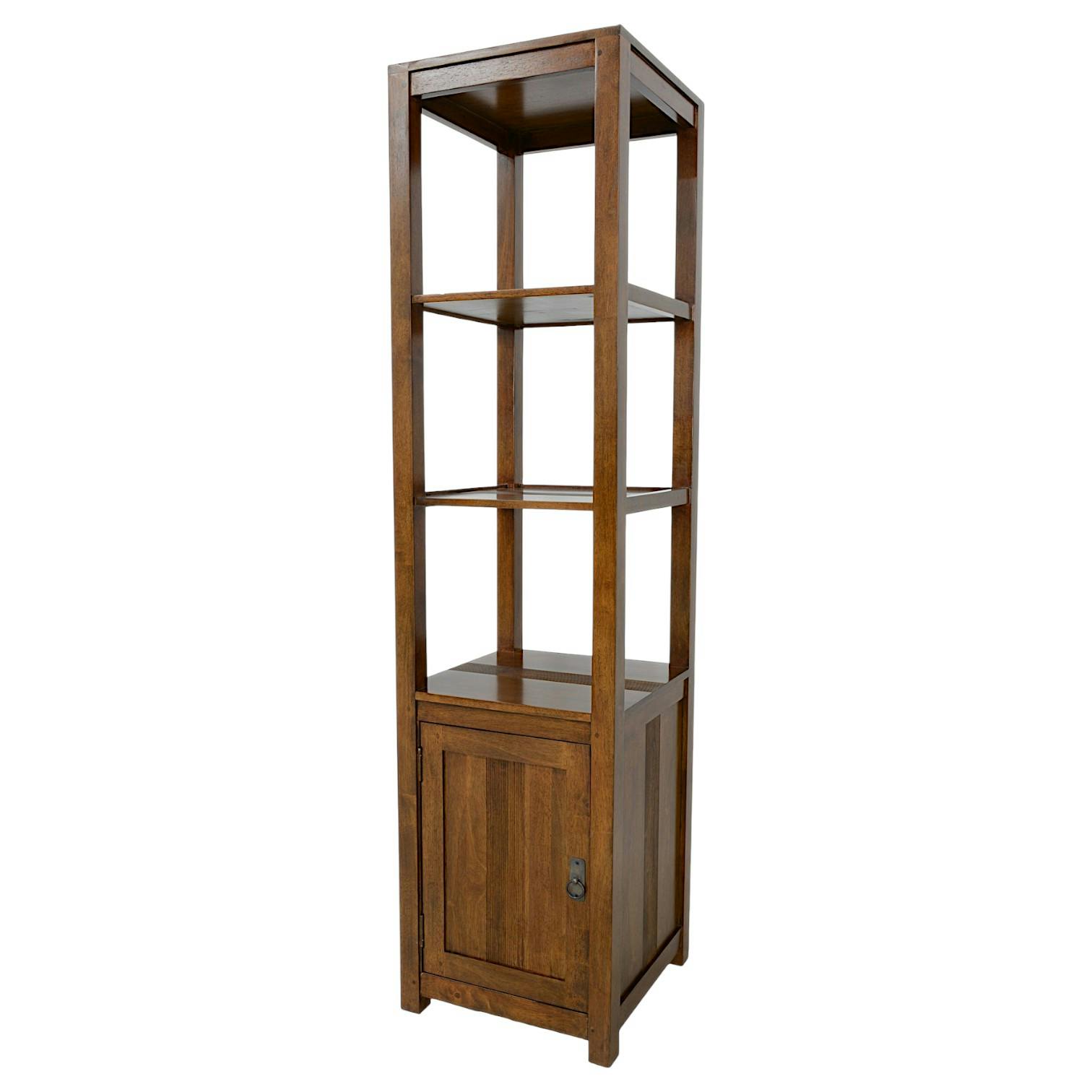Colonne ouverte Hévéa 1 porte, 3 étages, 45x45x178,6cm GALA