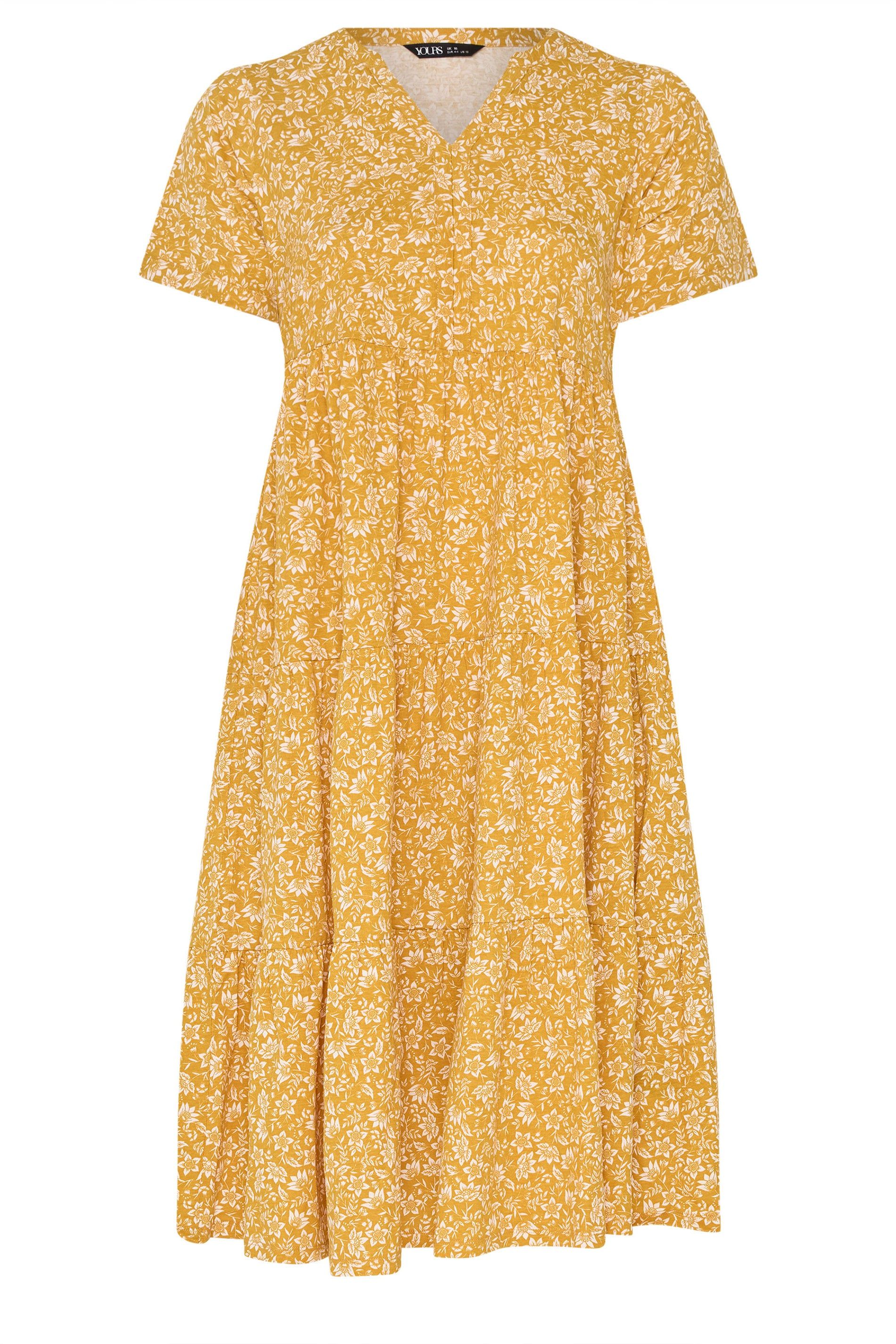 Yours Floral Tiered Maxi Dress