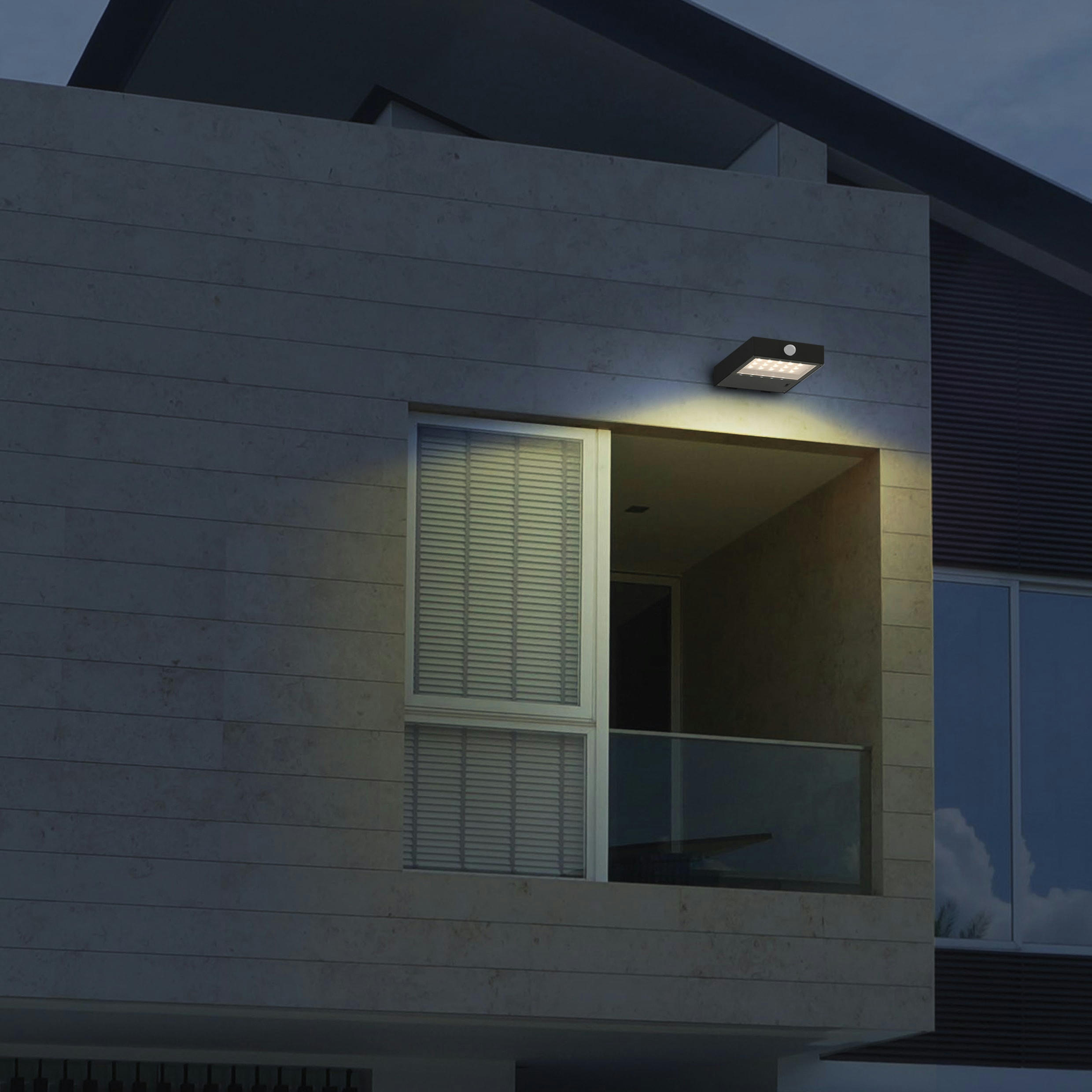 MIRA - Applique extérieur en plastique synthétique anthracite