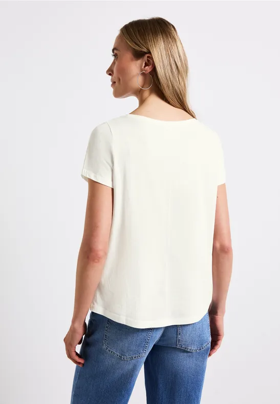 T-Shirt mit Folien-Print