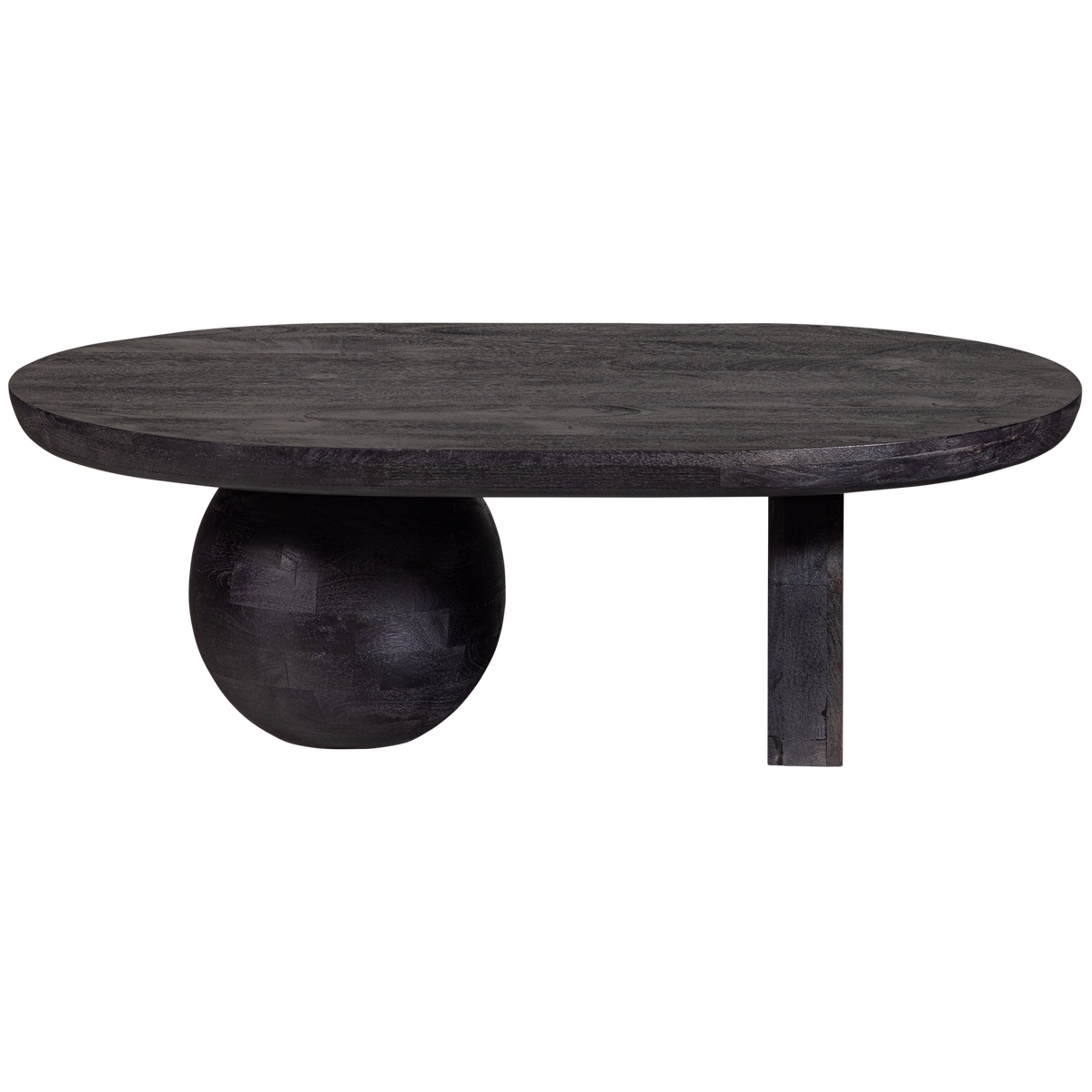 WOOOD salontafel Steppe - Mango Hout - Zwart - 38x110x72