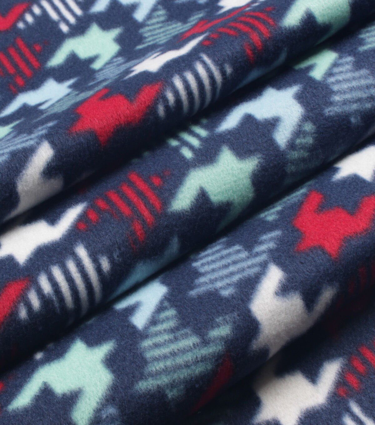 Blue Houndstooth Blizzard Fleece