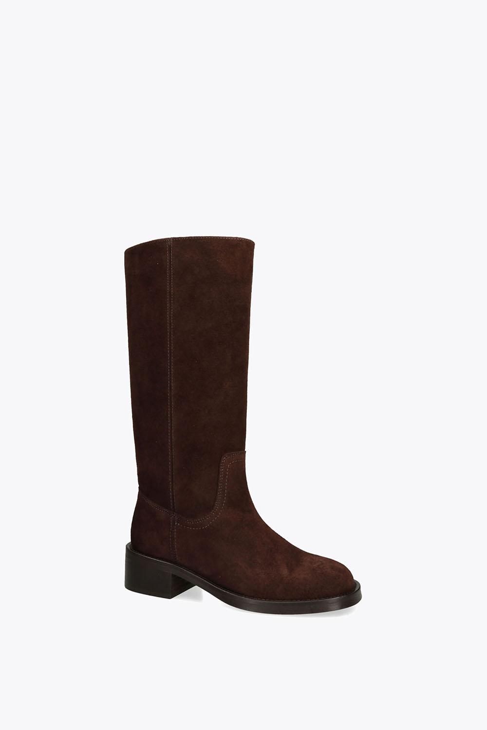 STEVE MADDEN Riggs Brown Suede' Suede Boots