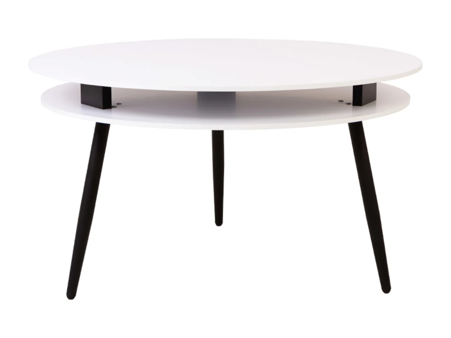 Stolik okrągły Fredo 90 cm biały