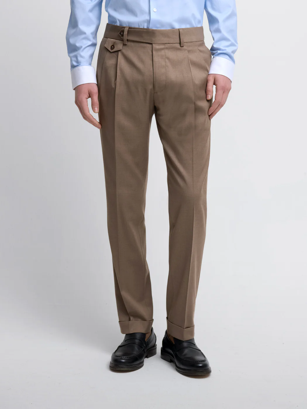 Pantalon de costume slim à double pince