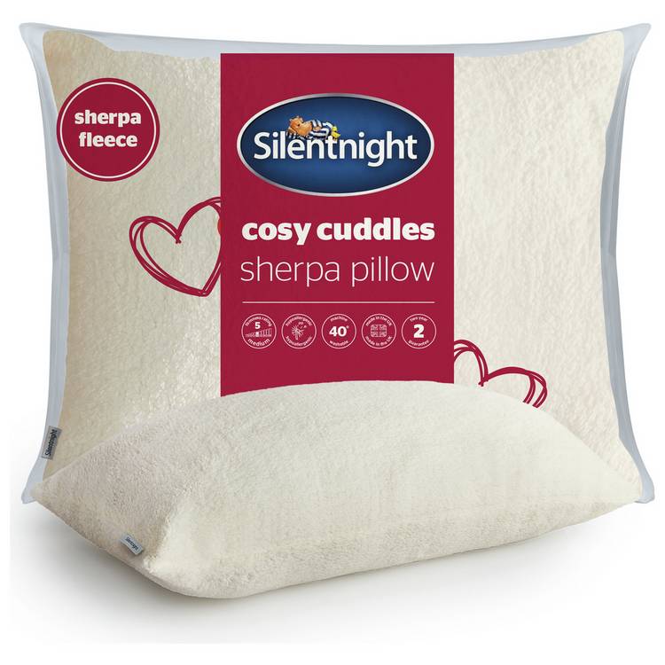 Silentnight Cosy Cuddles Sherpa Fleece Pillow