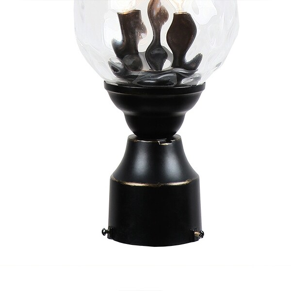 1 Light Post Light in Imperial Black